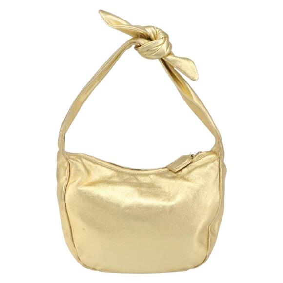 PRADA Shoulder Bag Leather Gold Auth 156454V - Picture 2 of 16